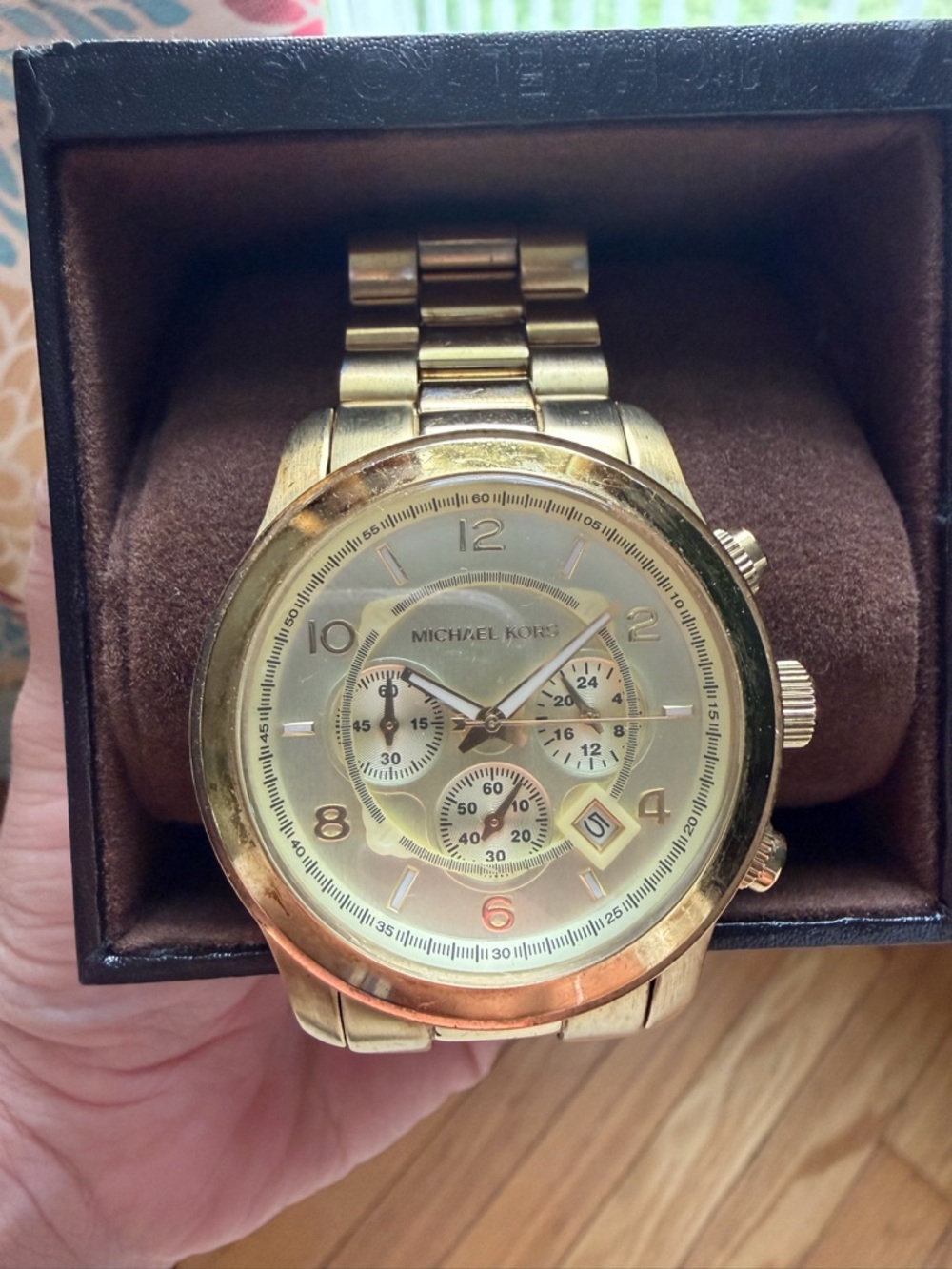 Michael Kors Gold Tone Chronograph Watch - Picture 2 of 3
